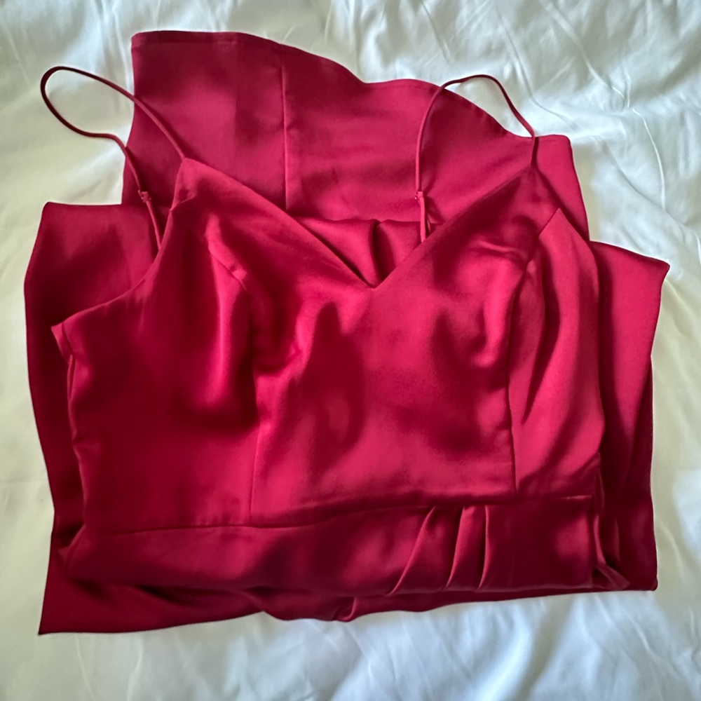 Red Express Satin dress